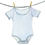 Blue Onesie Notecards